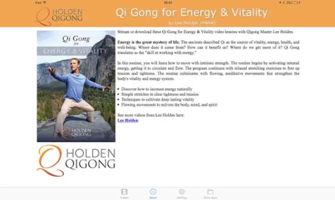 Qi Gong for Energy & Vitality android App screenshot 2